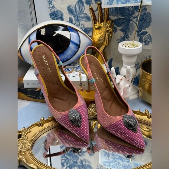 🆕 KURT GEIGER LONDON 🧿 NWOB Belgravia Crystal Embellished Slingback, Sz 36 US6 - Picture 3 of 15
